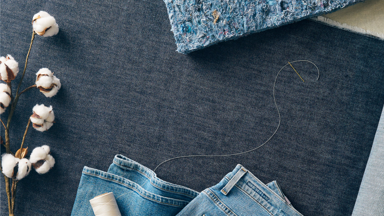 Converting jeans into denim insulation 